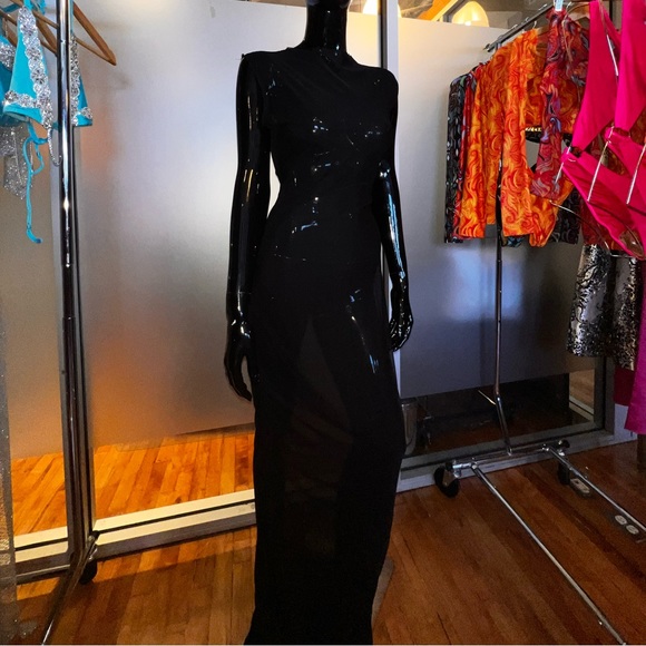 SIEMPRE Mesh Maxi Dress - Picture 3 of 3